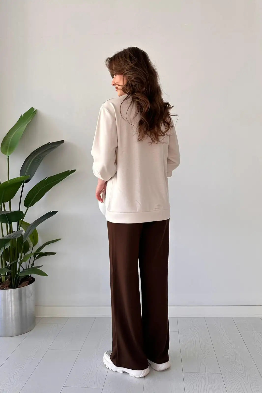 Ch 580 Cc Winter Fleece Button Down Shirt With Trouser - women co ord