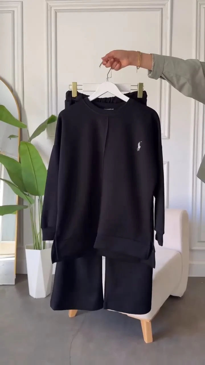 CH 589 Cc  Polo Winter Fleece Co-ord Set