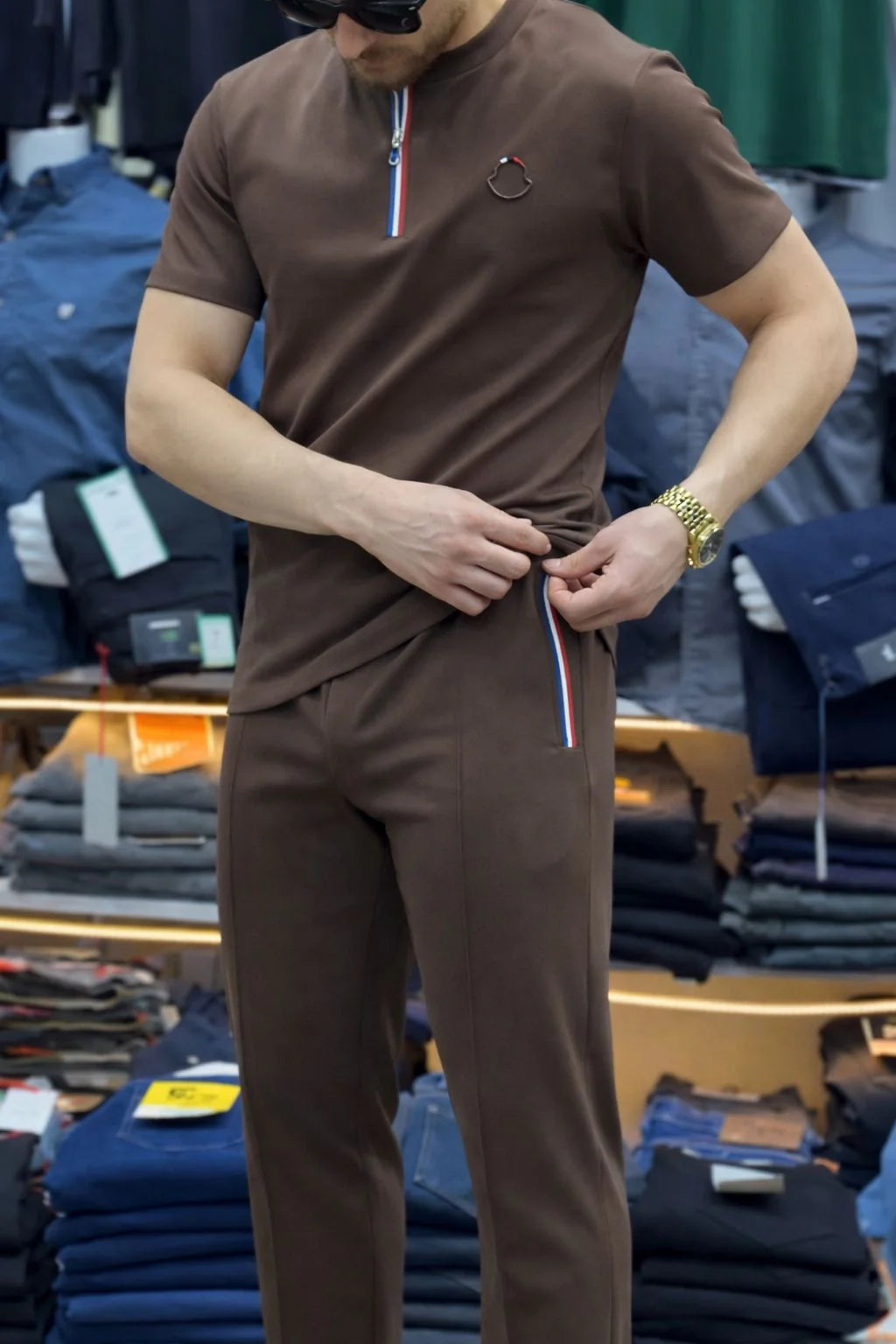 LI-76 Cc NEW Summer Zipper NECK TRACKSUIT