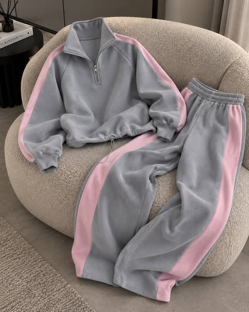 CH - 6150 - Urban Contrast Fleece Set |Cleverclother