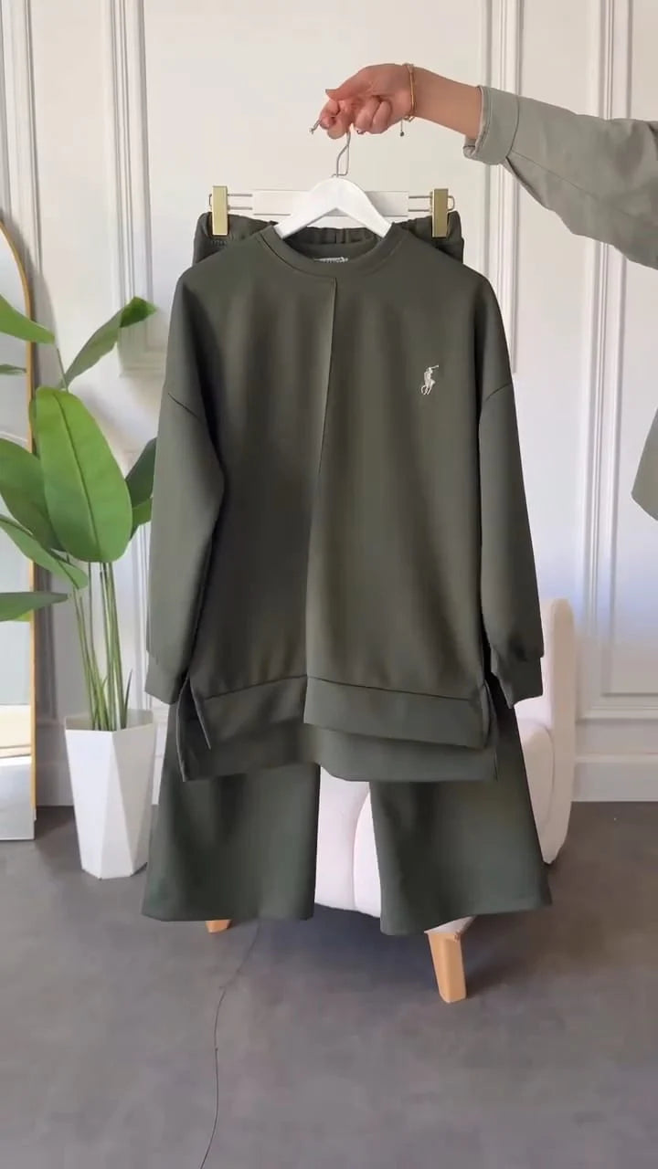 CH 589 Cc  Polo Winter Fleece Co-ord Set