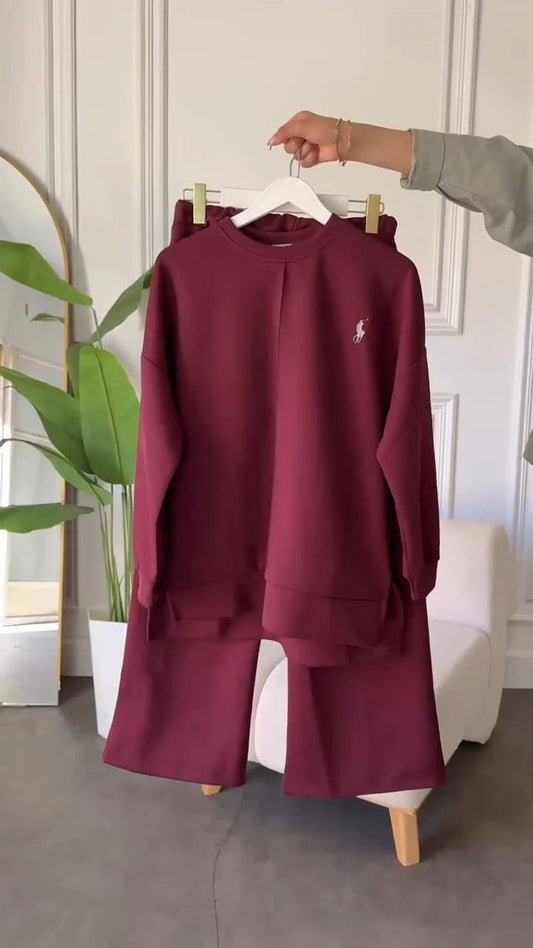 CH 589 Cc  Polo Winter Fleece Co-ord Set