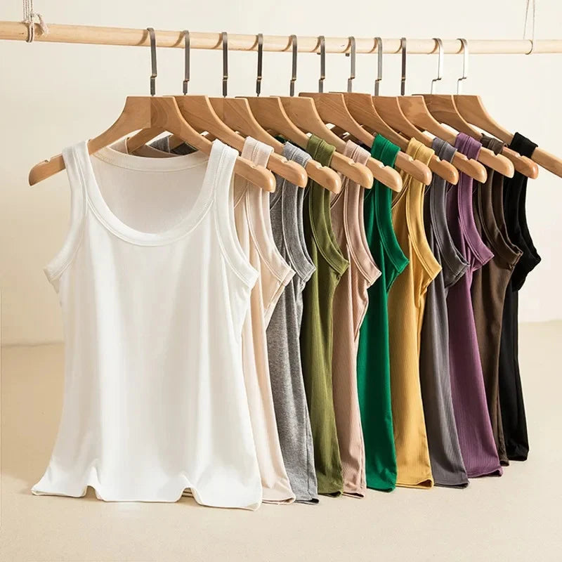 Ch # 415 Cc O Neck Basic Tank Top