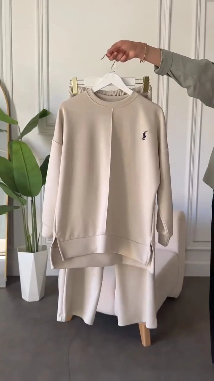 CH 589 Cc  Polo Winter Fleece Co-ord Set