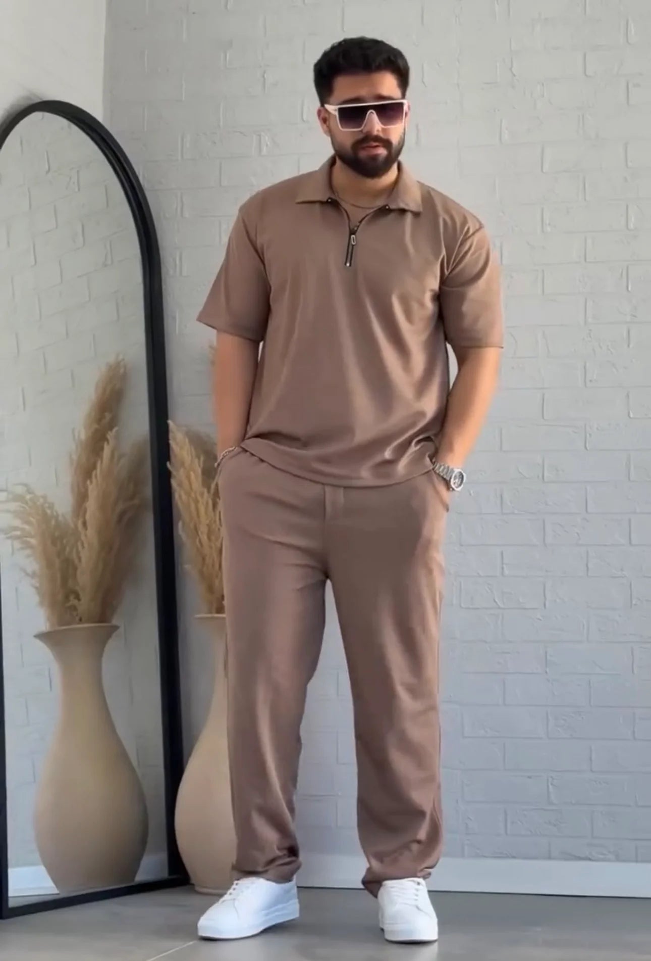 LI-78 | NEW Summer Zipper NECK TRACKSUIT