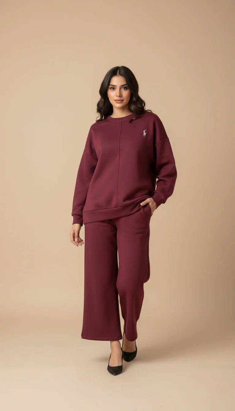 CH 589 Cc  Polo Winter Fleece Co-ord Set