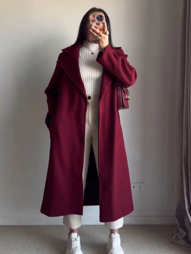 CH 516 Cc Luxe Warm Fleece Longline Winter Coat