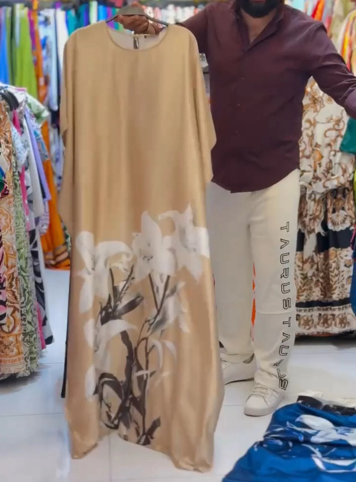 CH 551 Silk Kaftaan Dress