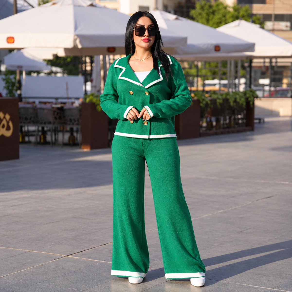 CH#377 Cleverclother Double Botton Style Outfit