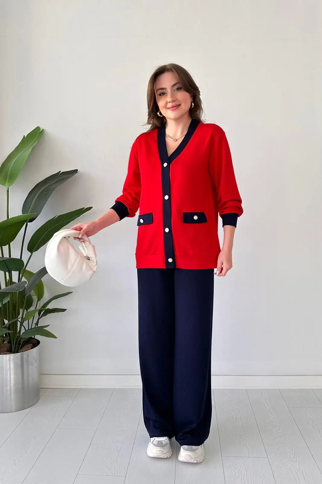 Ch 580 Cc Winter Fleece Button Down Shirt With Trouser - women co ord