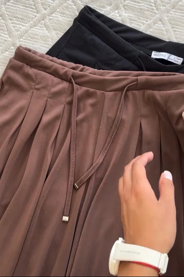 CH - 6104 - Breeze Pleated Pants |CLEVERCLOTHER