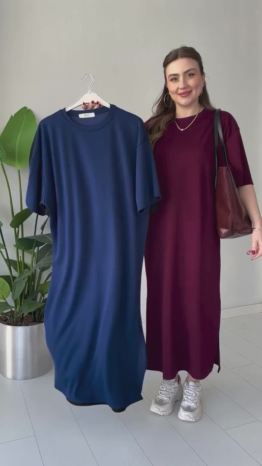 CH 547 Casual Modal Drop Shoulder Dress