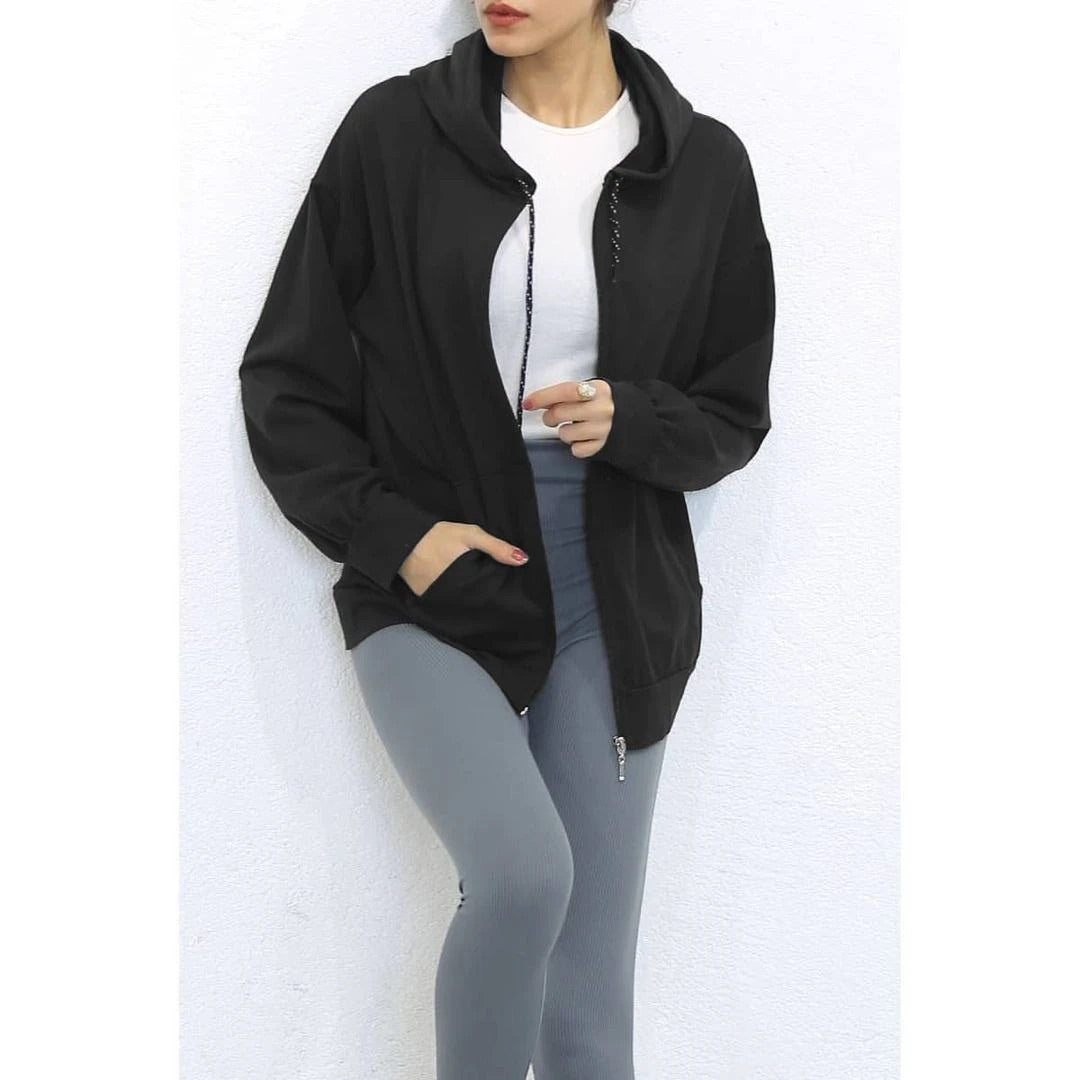 Cc women zipper hoodie