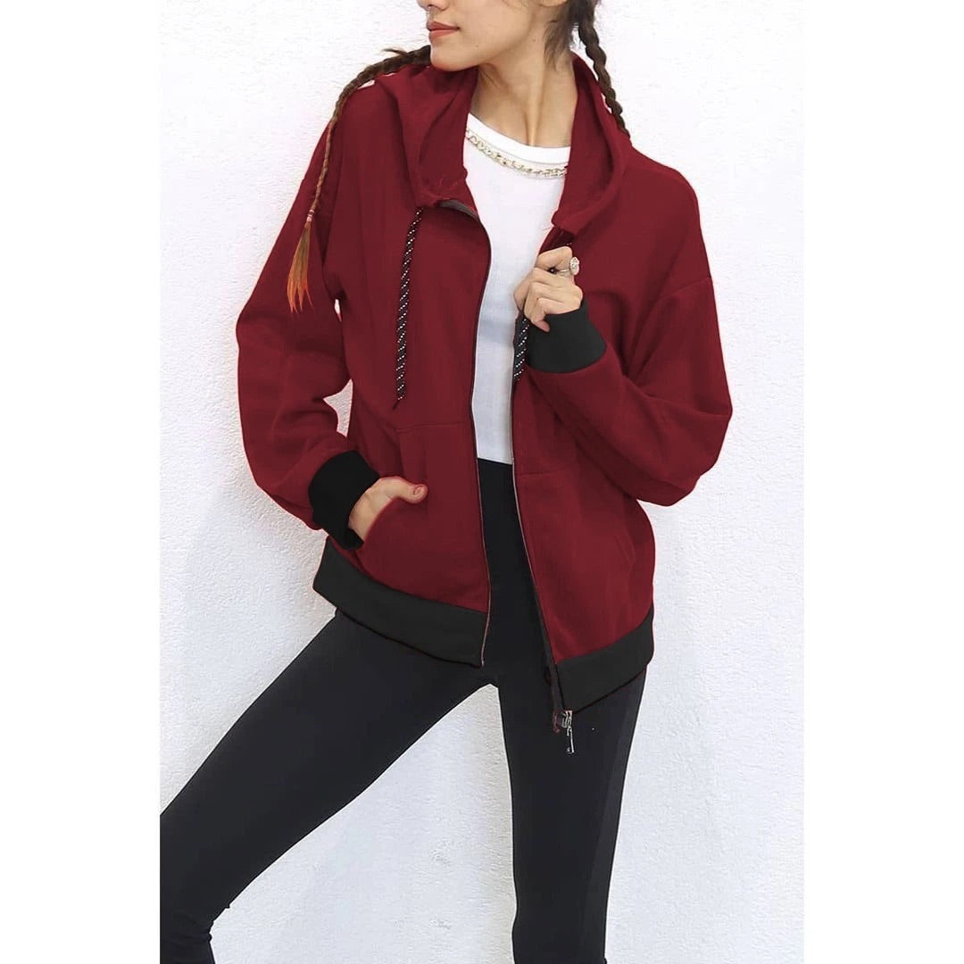 Cc women zipper hoodie