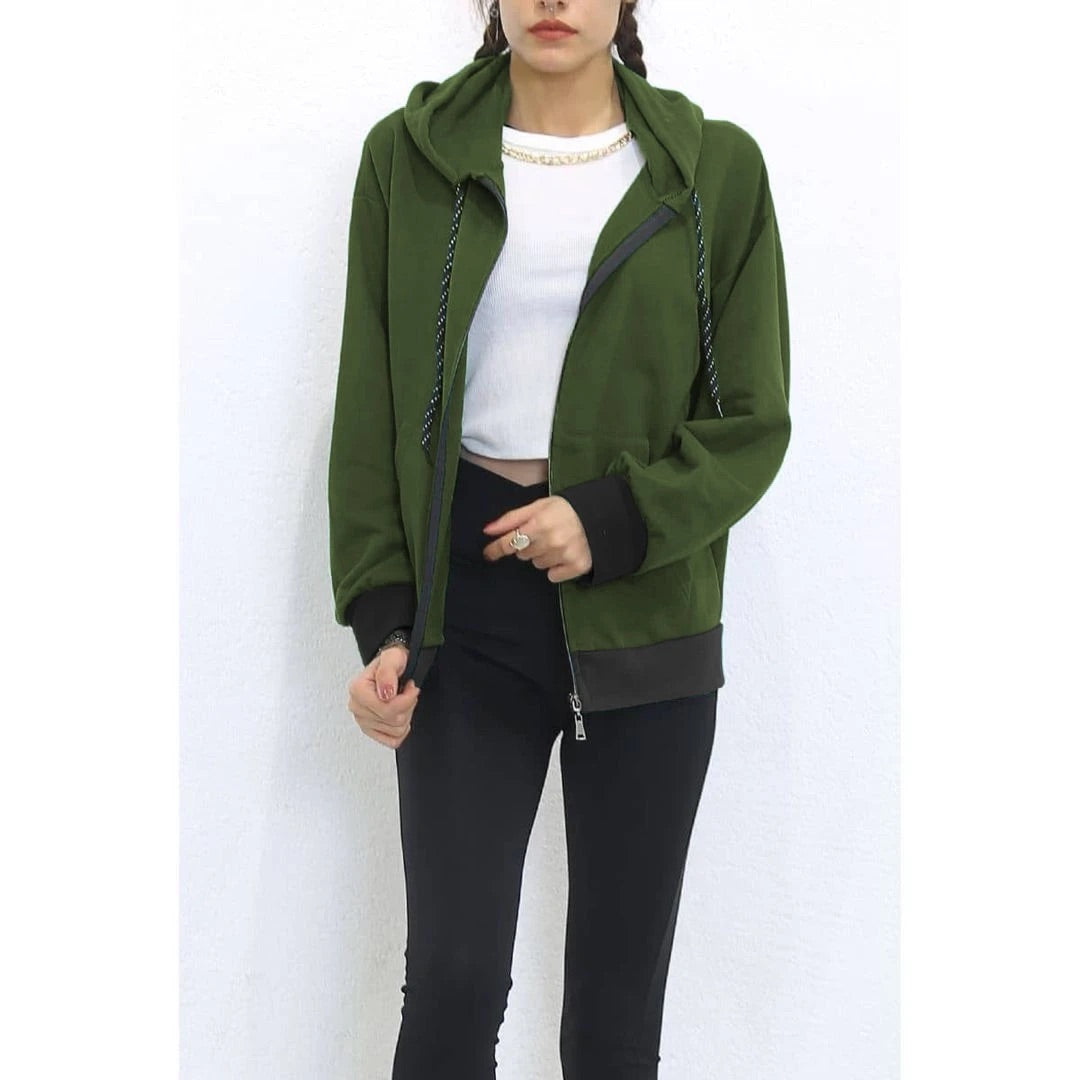Cc women zipper hoodie