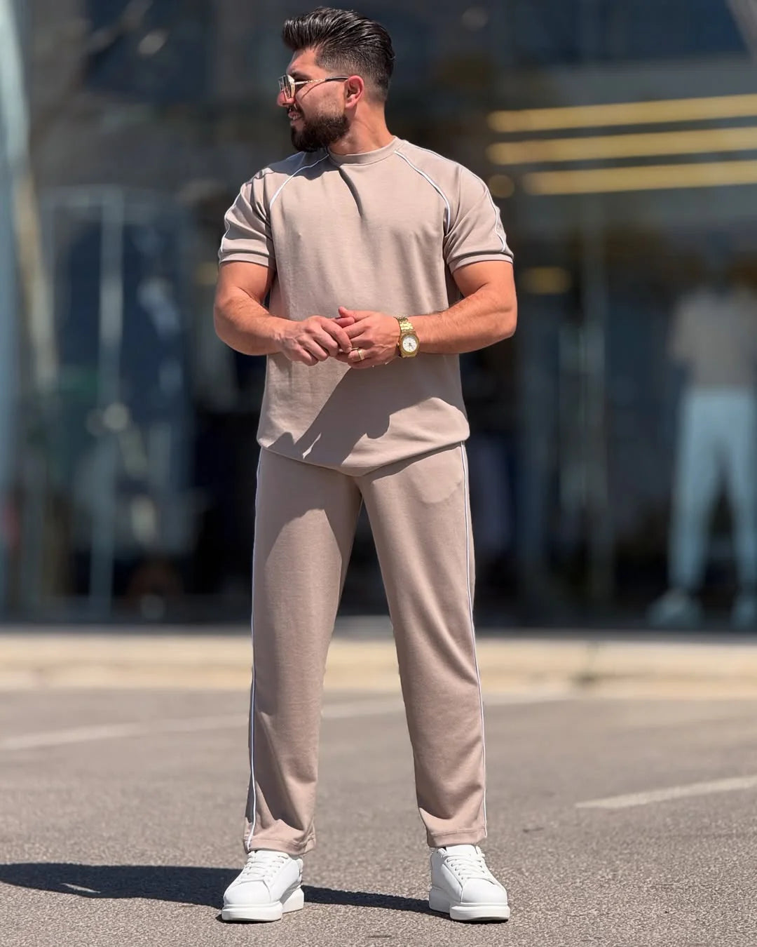 LI-54 JetLine Luxe Co-ord Set – Effortless Edge in Motion