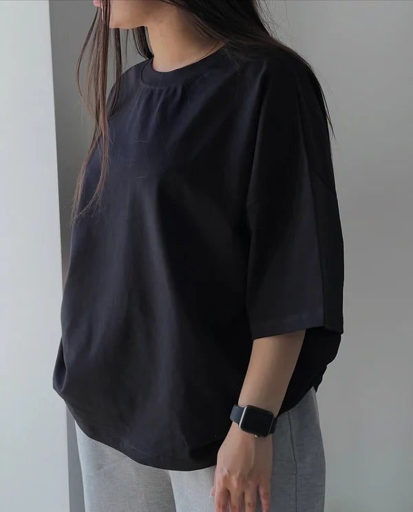 CH - 6113 - Downtown Oversized Tee |CLEVERCLOTHER