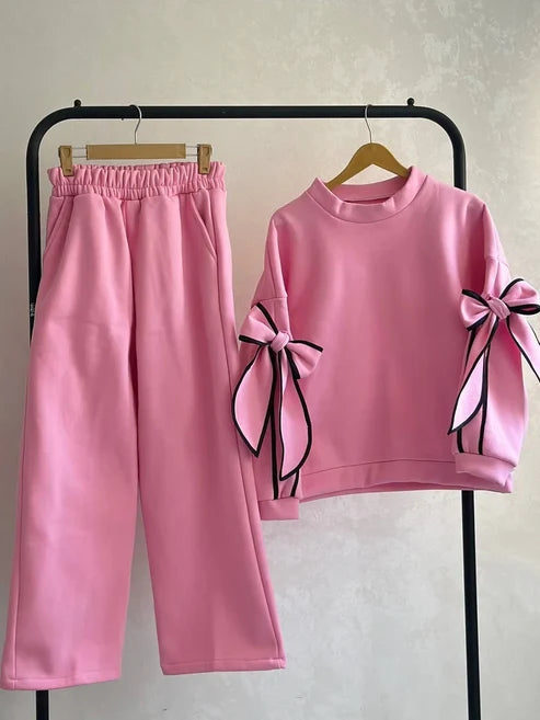 CH 621 -Pookie Bow Co-Ord Set -CLEVERCLOTHER