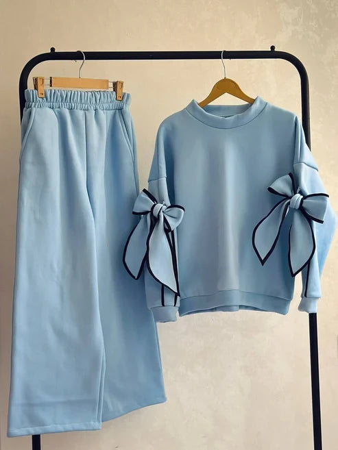CH 621 -Pookie Bow Co-Ord Set -CLEVERCLOTHER
