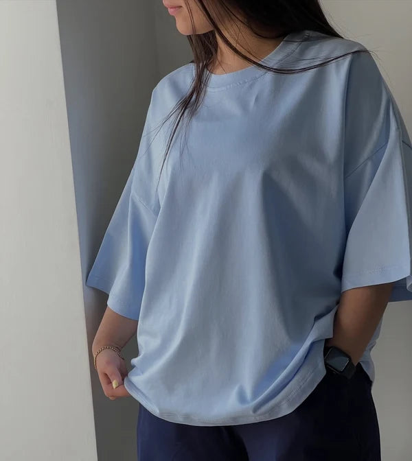 CH - 6113 - Downtown Oversized Tee |CLEVERCLOTHER