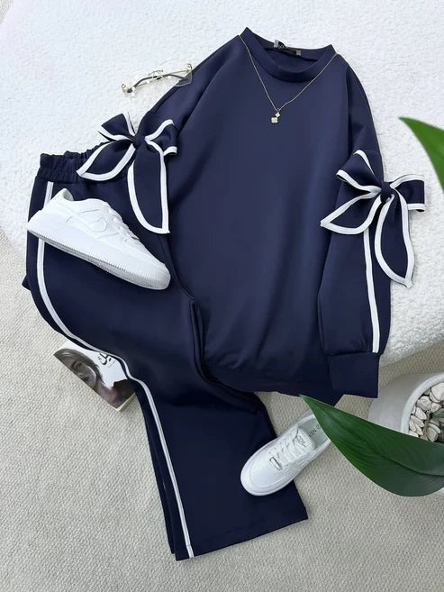CH 621 -Pookie Bow Co-Ord Set -CLEVERCLOTHER