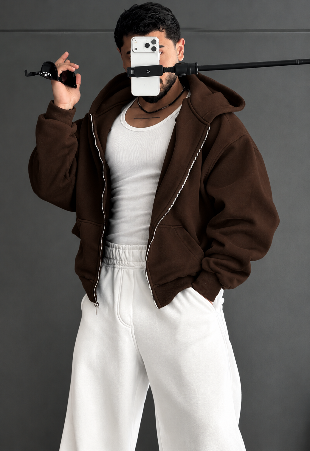 Urban Luxe Oversized Fleece Jacket & Trouser Set LI 181