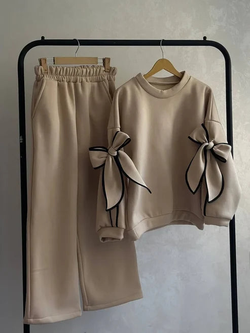 CH 621 -Pookie Bow Co-Ord Set -CLEVERCLOTHER