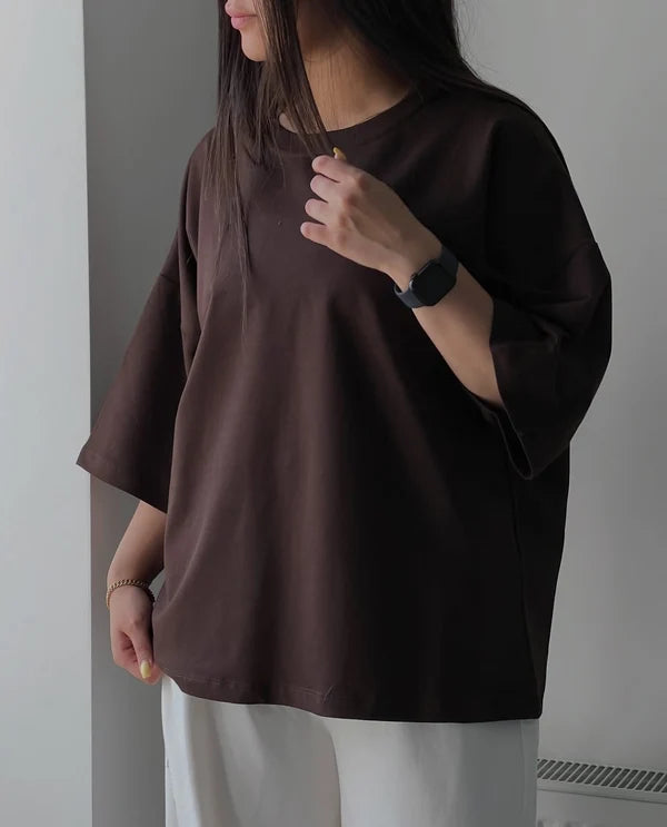 CH - 6113 - Downtown Oversized Tee |CLEVERCLOTHER