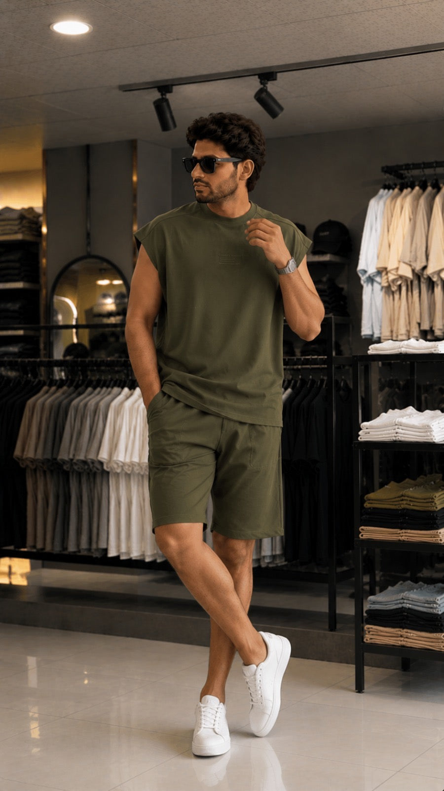 LI -135 Cc Apex Sleeveless Co-Ord Set