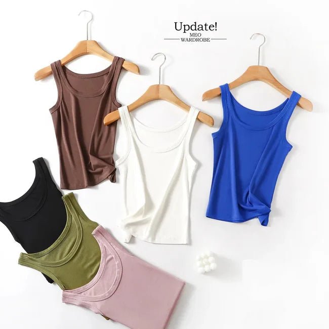 Ch # 415 Cc  O Neck Basic Tank Top