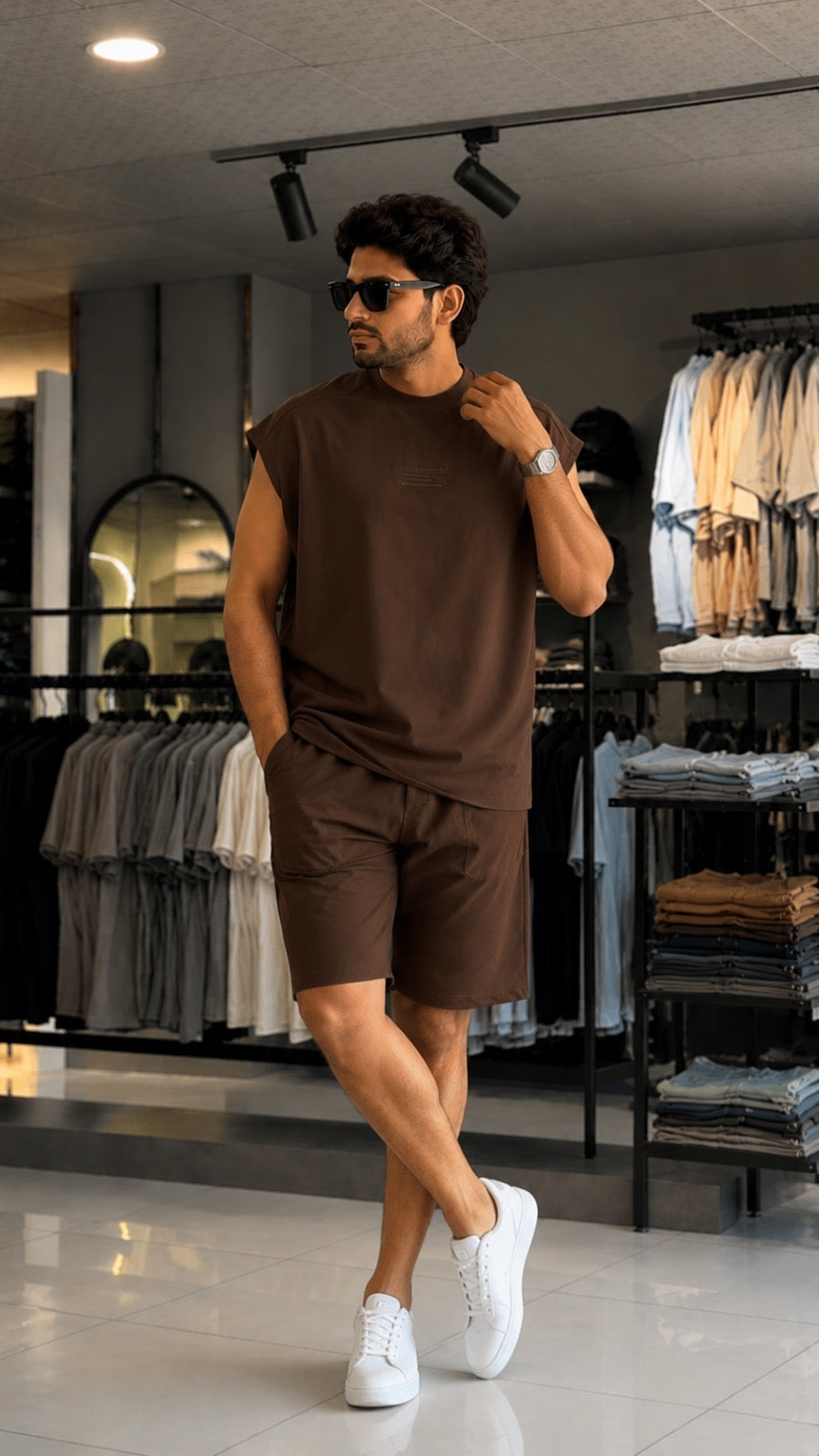 LI -135 Cc Apex Sleeveless Co-Ord Set