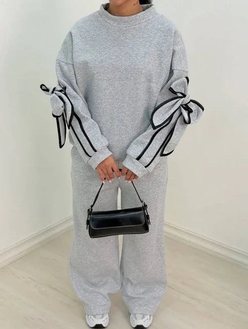 CH 621 -Pookie Bow Co-Ord Set -CLEVERCLOTHER