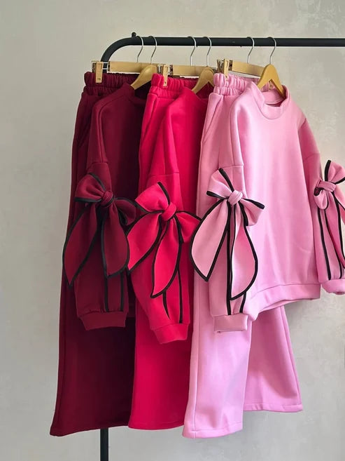 CH 621 -Pookie Bow Co-Ord Set -CLEVERCLOTHER
