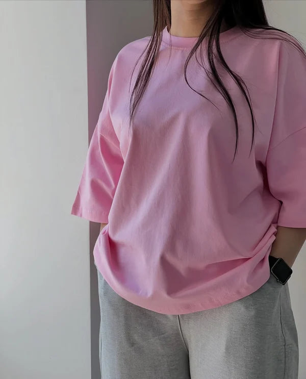 CH - 6113 - Downtown Oversized Tee |CLEVERCLOTHER