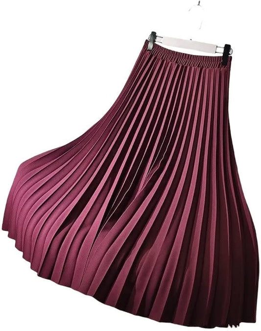 CH # 367 CC Serenade In Silk Luxe Pleated Skirt For Casual Couture