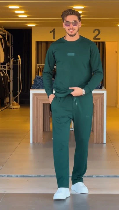 LI-59 CC | Jet Black Essential Fleece Co-Ord Set