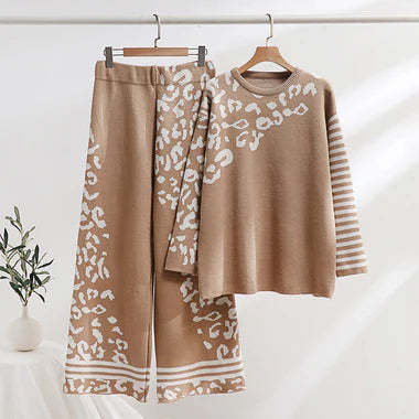 CH-496 Cc 2pcs  Printed Winter Fleece Co ord set