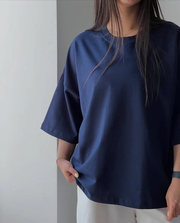 CH - 6113 - Downtown Oversized Tee |CLEVERCLOTHER