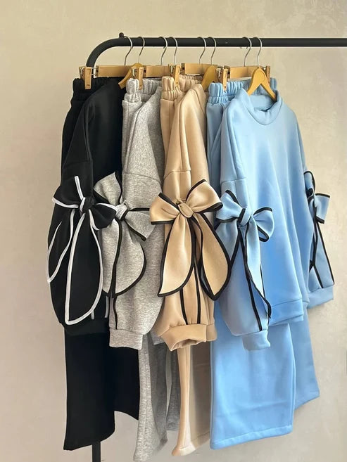 CH 621 -Pookie Bow Co-Ord Set -CLEVERCLOTHER