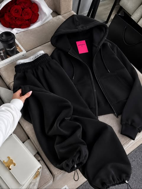 CH - 6151 - Cozy Vibes Fleece Tracksuit |CleverClother