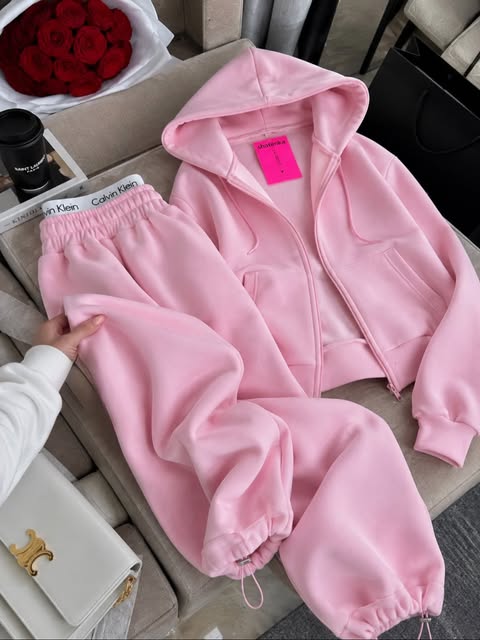 CH - 6151 - Cozy Vibes Fleece Tracksuit |CleverClother