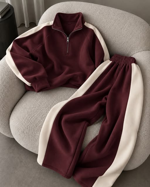 CH - 6150 - Urban Contrast Fleece Set |Cleverclother