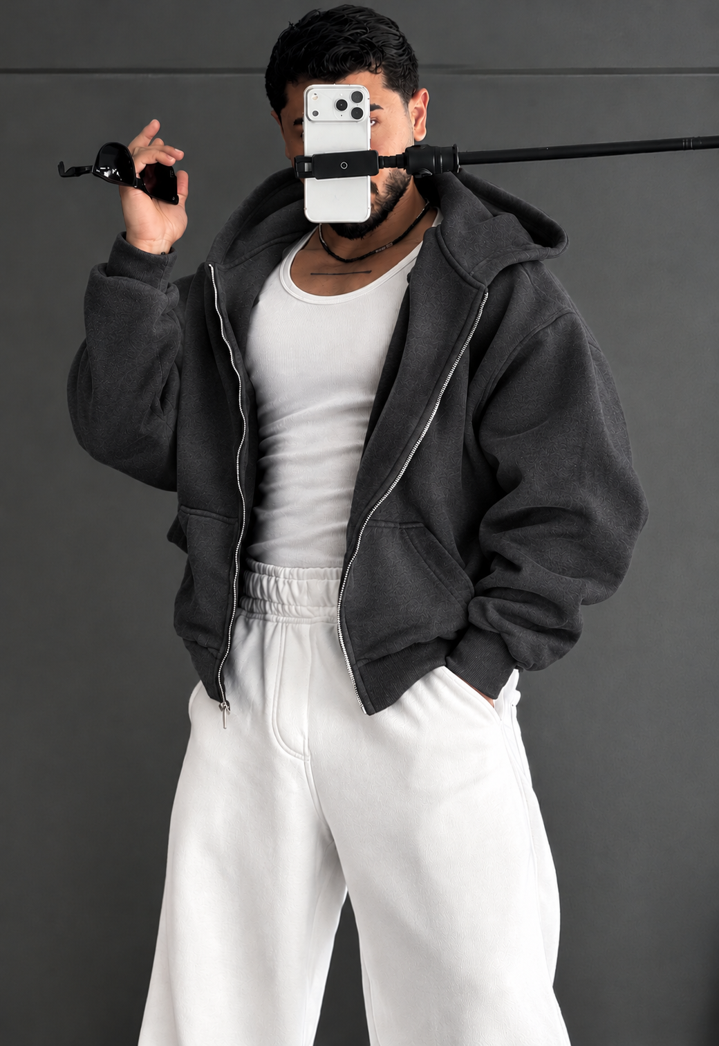 Urban Luxe Oversized Fleece Jacket & Trouser Set LI 181