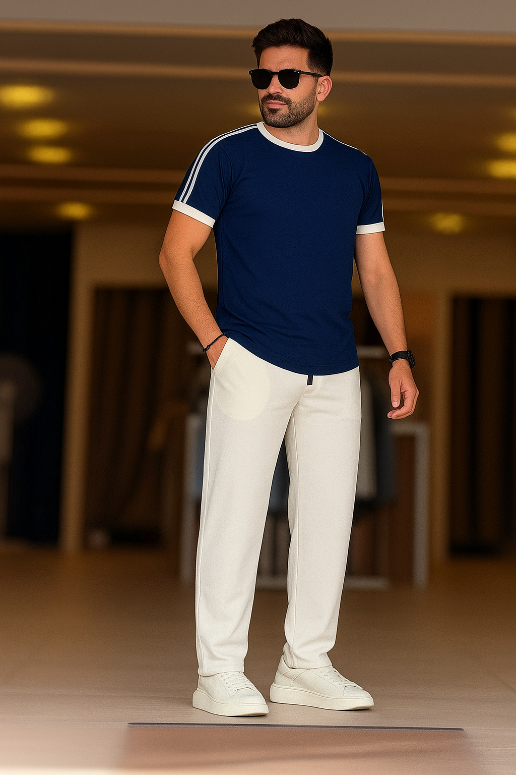 Dry Fit 2 Pcs Style Tracksuit LI -53
