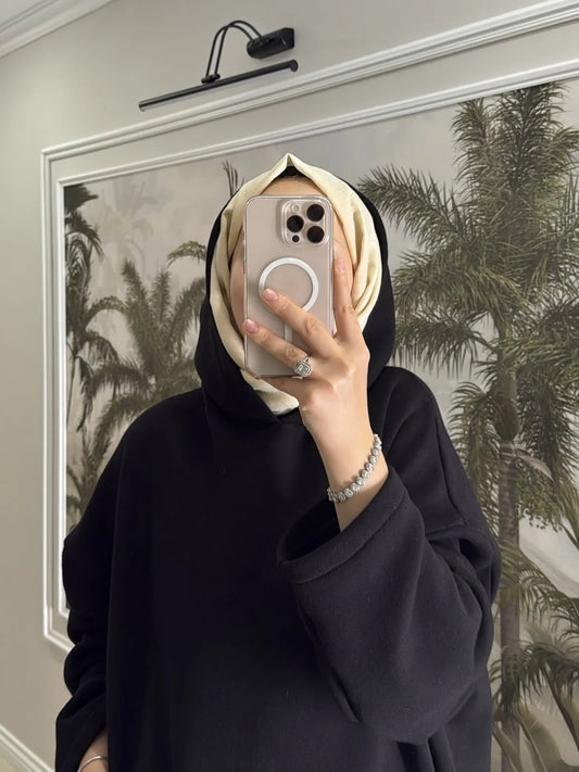 CH 606 - Everyday Modest Abaya Style Hooded Outfit