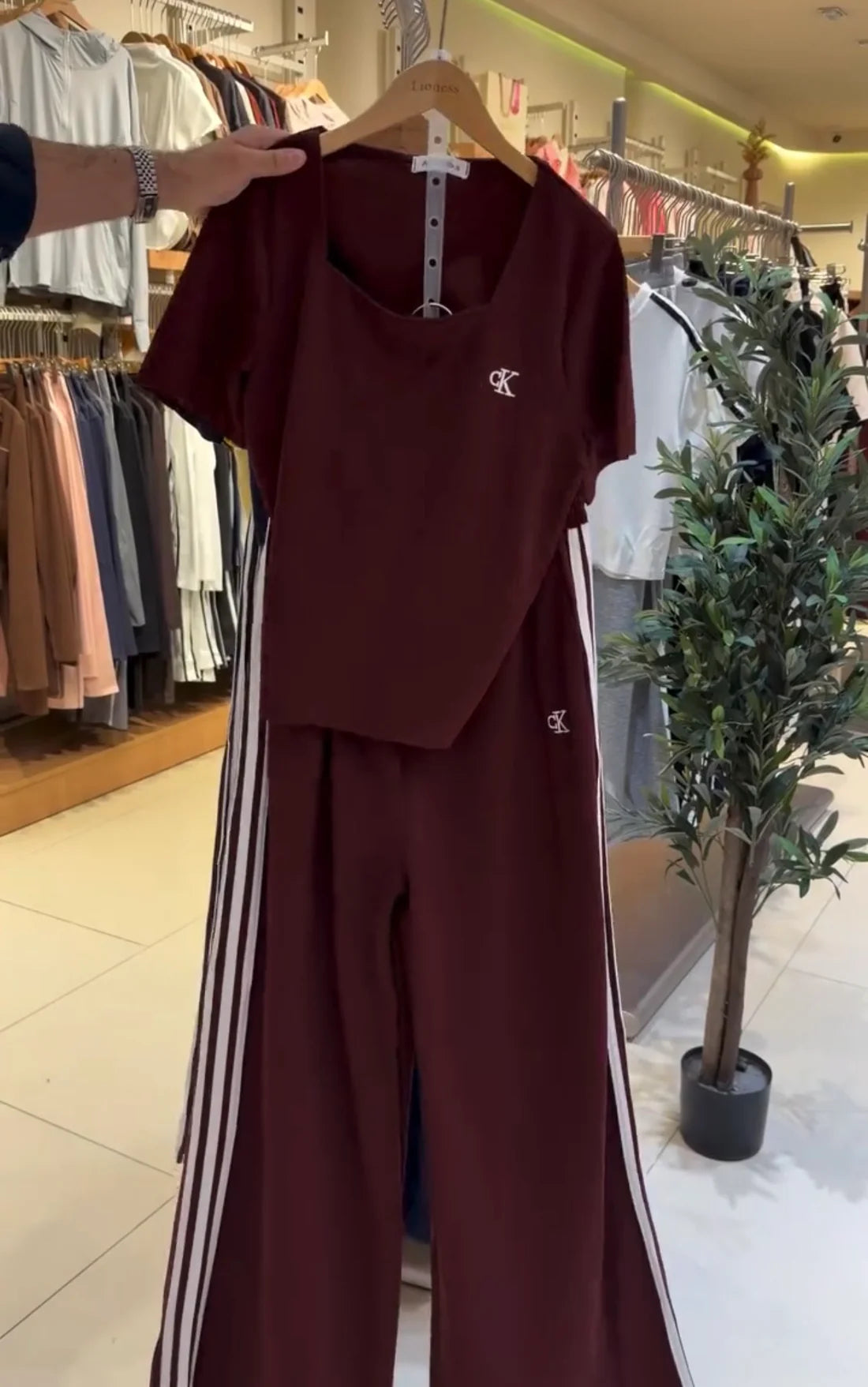 CH - 6126 - Square Nevk Co-ord Set |cleverclother