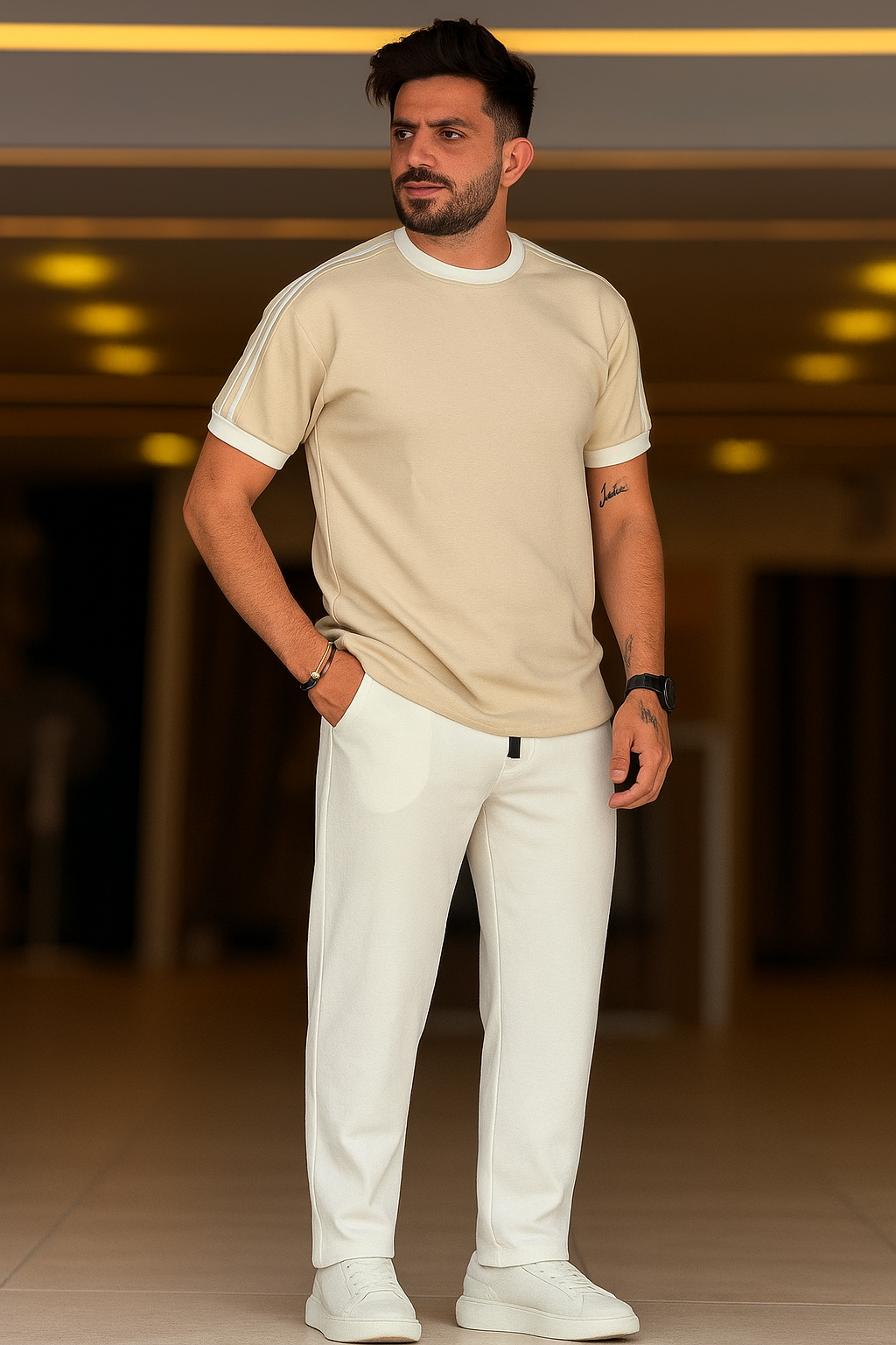 Dry Fit 2 Pcs Style Tracksuit LI -53