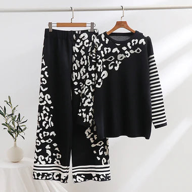 CH-496 Cc 2pcs  Printed Winter Fleece Co ord set