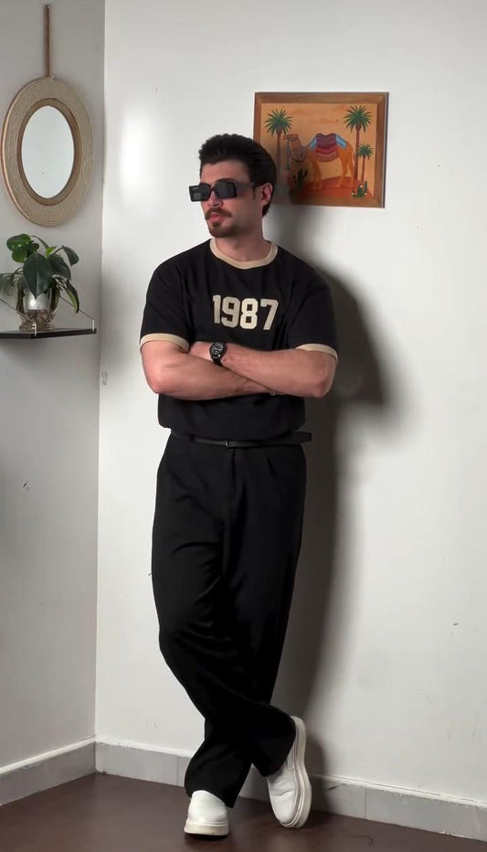 LI-87 MENS ATHLEISURE 1987  INSPIRED SET – SLIM FIT SHIRT & TROUSER
