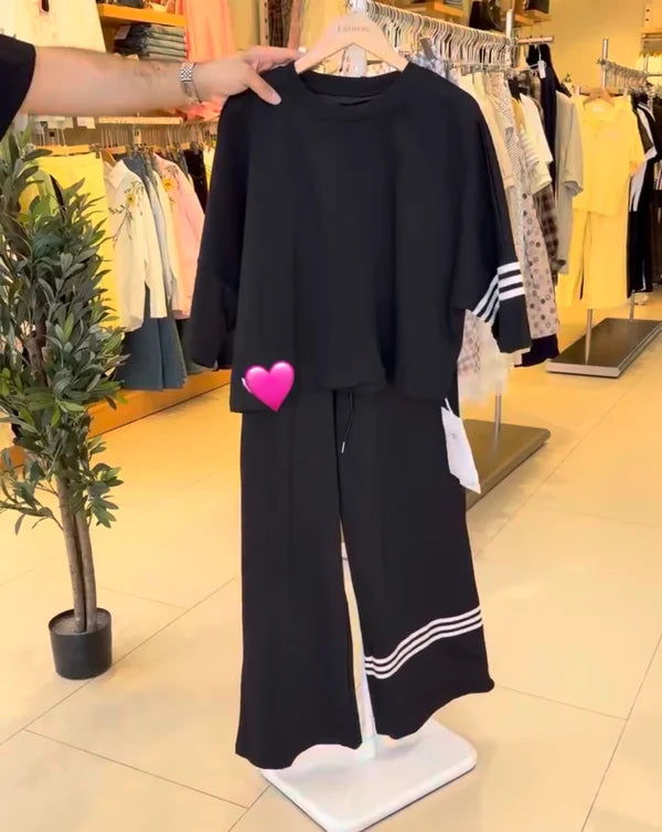CH - 6074 - Stripes Co-ord Set |CLEVERCLOTHER
